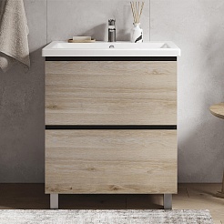 Vigo Тумба под раковину Cross 700-0-2 дуб давос натуральный – фотография-2