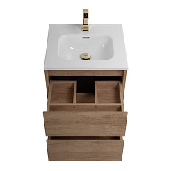 BelBagno Тумба под раковину Kraft 50 подвесная Rovere Nebrasca Nature – фотография-4