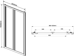 Vincea Душевой уголок Garda 90x90 VSR-1G9090CL профиль хром стекло прозрачное – фотография-9