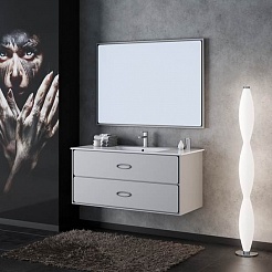  Мебель для ванной Монтэ 120 светло-серый – фотография-5