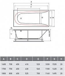 Vayer Акриловая ванна Boomerang 160x70 – фотография-5
