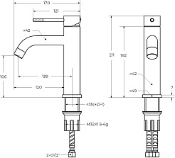 Cezares Смеситель для раковины Relax RELAX-LS1-NOP черный матовый – фотография-4