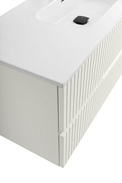 Cezares Тумба с раковиной Duet-N 120 подвесная CZR-8095-120 альпака брашированная – фотография-3