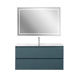 BelBagno Тумба под раковину Uno 120 подвесная Голубой матовый – фотография-9