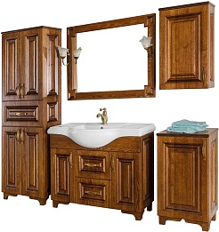 Водолей Тумба с раковиной Дубэлла 105 орех – фотография-9