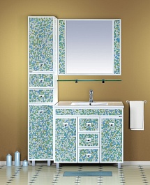 Misty Пенал для ванной Жемчужина L с б/к – фотография-2