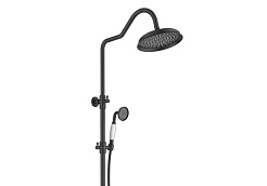Aquatek Душевая система Классик AQ2543MB с термостатом, матовая черная – фотография-2