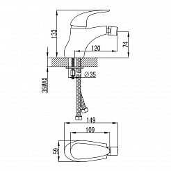 Iddis Смеситель для биде LEAF LEASB00I04 – фотография-7