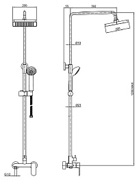 Bravat Душевая стойка Opal F9125183CP-A-RUS – фотография-2