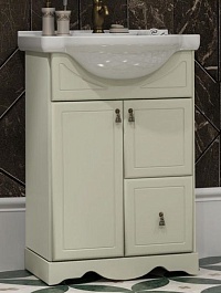 Opadiris Тумба с раковиной Клио 50 слоновая кость – фотография-1