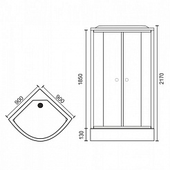 Royal Bath Душевая кабина RB 90HK6-WT – фотография-6