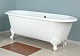 Фэма Чугунная ванна "Patricia", ножки белые, покрытие RAL, матовое – фотография-10