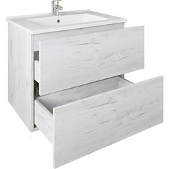 Sanflor Тумба с раковиной Чикаго 75 Piano дуб крафт белый – фотография-2