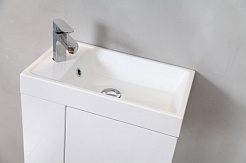 BelBagno Мебель для ванной подвесная CAPELLA 50 L Bianco Lucido – фотография-3