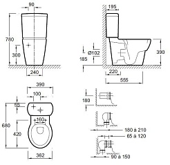 Jacob Delafon Чаша унитаза Ove 19974W с микролифтом – фотография-2