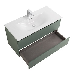 BelBagno Тумба с раковиной Kraft 100 подвесная Еловый матовый с раковиной BB-8099-100 – фотография-8