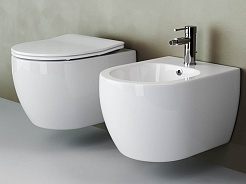 Ceramicanova Подвесное биде Play CN3002 белое – фотография-6