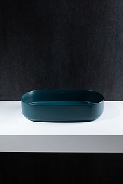 Allen Brau Мебельная накладная раковина Fantasy 55 4.11022.PT петроль – фотография-5