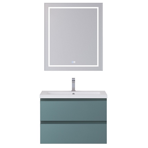 BelBagno Тумба под раковину Kraft 75 подвесная Голубой матовый – фотография-12