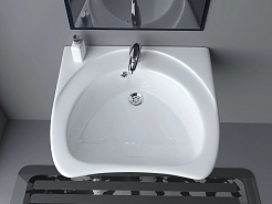 Керамин Раковина для людей с ограниченными возможностями Инклюжн 65 4810531133827 – фотография-4