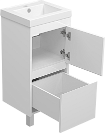 Misty Тумба под раковину Алиса 40 белая – фотография-5
