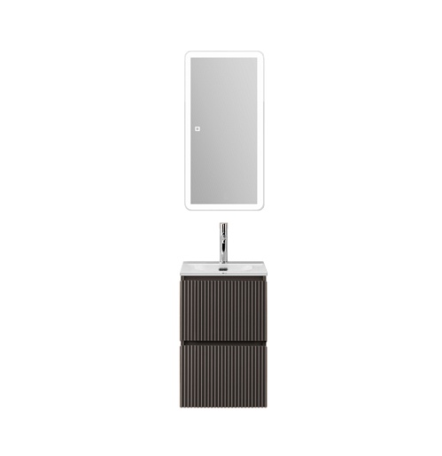 BelBagno Тумба под раковину Uno mini 40 подвесная Темно-Серый матовый – картинка-9