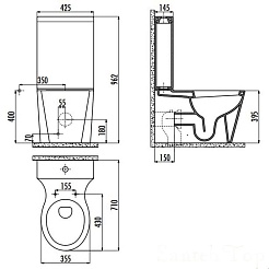 Creavit Чаша для унитаза Amorf AF310.00100 – фотография-2