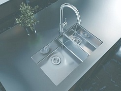 Florentina Мойка кухонная Оптима-HM 460/220 сатин – фотография-4