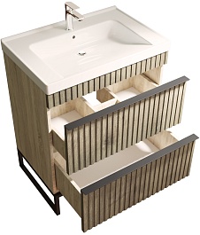 Mixline Тумба под раковину Окленд 70 дуб мелфорд – фотография-2