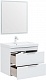 Aquanet Мебель для ванной Ирис New 70 2 ящика подвесная белая глянцевая – фотография-28