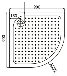  Поддон для душа "Moderato EF-8010" – фотография-2