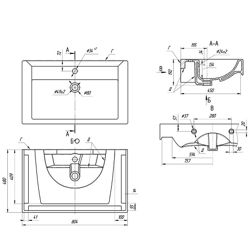 Alvaro Banos Мебель для ванной Valencia máximo 80, зеркало Viento – картинка-9