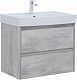 Aquanet Мебель для ванной Nova Lite 75 подвесная дуб белый – фотография-20