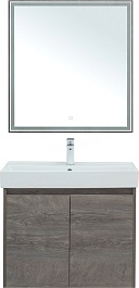 Aquanet Мебель для ванной Nova Lite 75 2 дверцы подвесная дуб рошелье – фотография-1