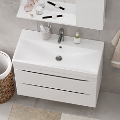 Equil Раковина мебельная Lake 82 9696-80 белая – фотография-2