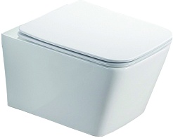 Azario Унитаз подвесной Nova AZ-2216-SP безободковый белый – фотография-1