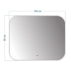 Teymi Зеркало Solli 100/80 LED сенсор на взмах T20208IR – фотография-3