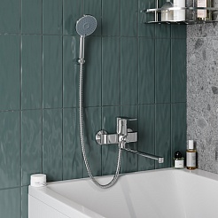 Teymi Смеситель для ванны с душем Lori T10222 универсальный хром – фотография-10