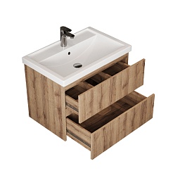 Onika Тумба под раковину Дарон 60 подвесная дуб крафт золотой – фотография-2