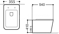 Aquanet Унитаз приставной напольный Tavr 243544 – фотография-3