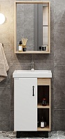 Onika Мебель для ванной Тимбер 50 L белая матовая/дуб сонома