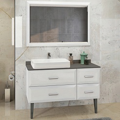 Comforty Мебель для ванной Империя 120 белая – фотография-1