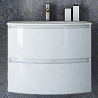 Cezares Тумба с раковиной Vague 70 bianco lucido