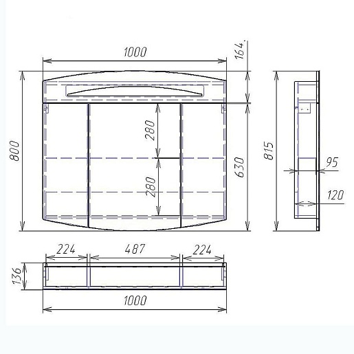 Owl 1975 Мебель для ванной Sjel stor 100 – картинка-9
