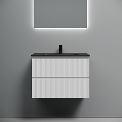 Sancos Тумба с раковиной Snob T 70 bianco раковина Element 71 CN7007MB – фотография-4