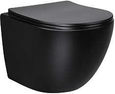 Vincea Унитаз подвесной Globo VT1-14SMB безободковый черный матовый