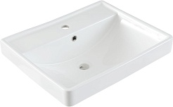 Aquanet Тумба с раковиной Ирис New 60 белая глянцевая – фотография-10