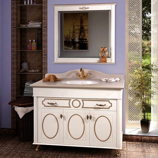 Водолей Мебель для ванной "Изабель 120" F-1 белая – картинка-3