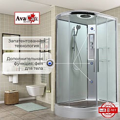 Avacan Душевая кабина 110/80 EM2811RLEDT прозрачная – фотография-3