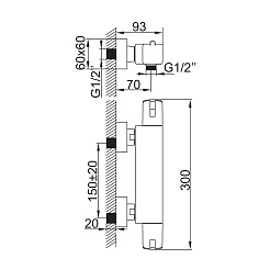 Iddis Смеситель для душа MONET MONSB00i75 с термостатом – фотография-2